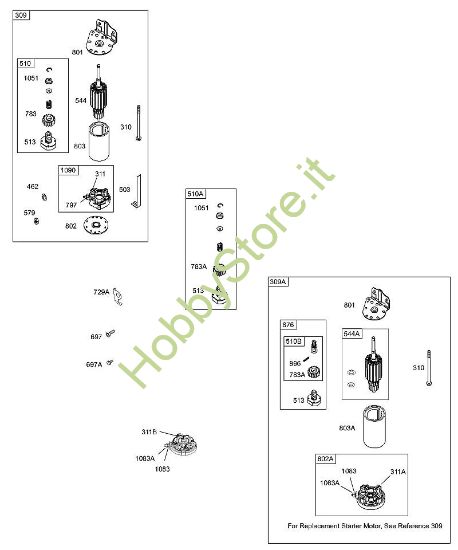 H - Dispositivi di avviamento elettrici B&S - 28 €¦ 28N707-1139-E1 brand Stihl